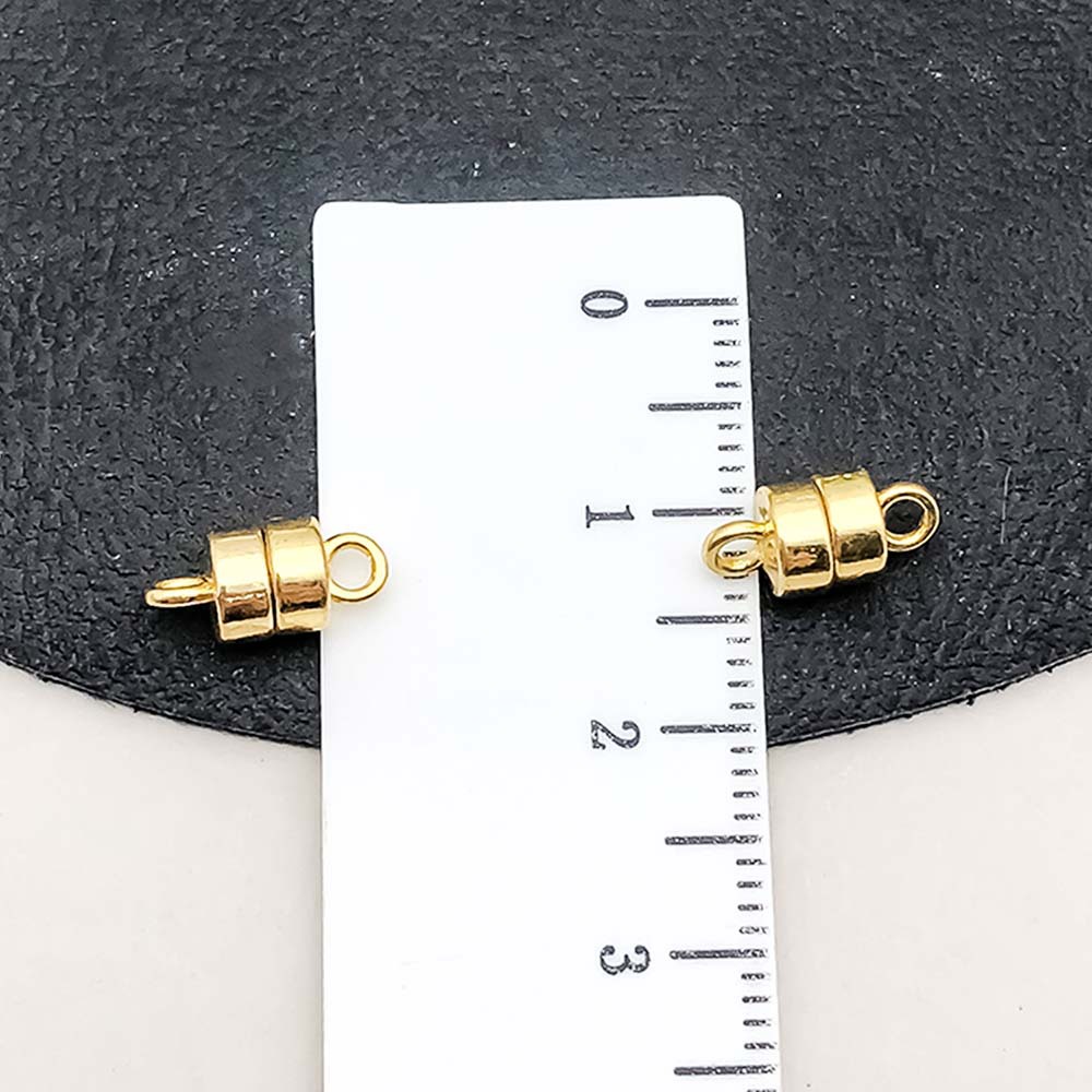 1 kc gold cylindrical magnet buckle 11*5mm-0.7g-19846