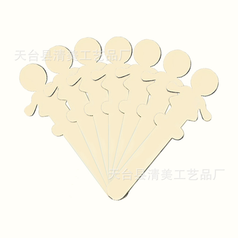 Graffiti de madera, mano, educación temprana para niños, pintura de bricolaje, stickman en blanco, piezas de madera, artesanías decorativas hechas a mano