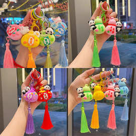 新款幸运流苏钥匙扣荷包挂件情侣小动物挂饰书包配饰精致礼品批发