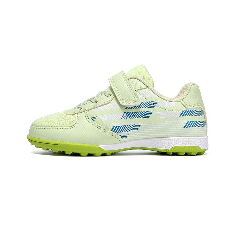 Zapatos de Fútbol Infantiles con Velcro y Suela de Caucho Transpirables para Interiores y Exteriores