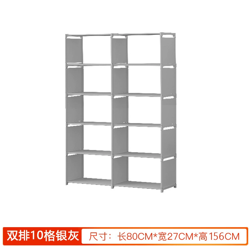 Простая настольная напольная книжная полка для хранения игрушек и книг, свободно разбираемая, для студентов и детских общежитий.