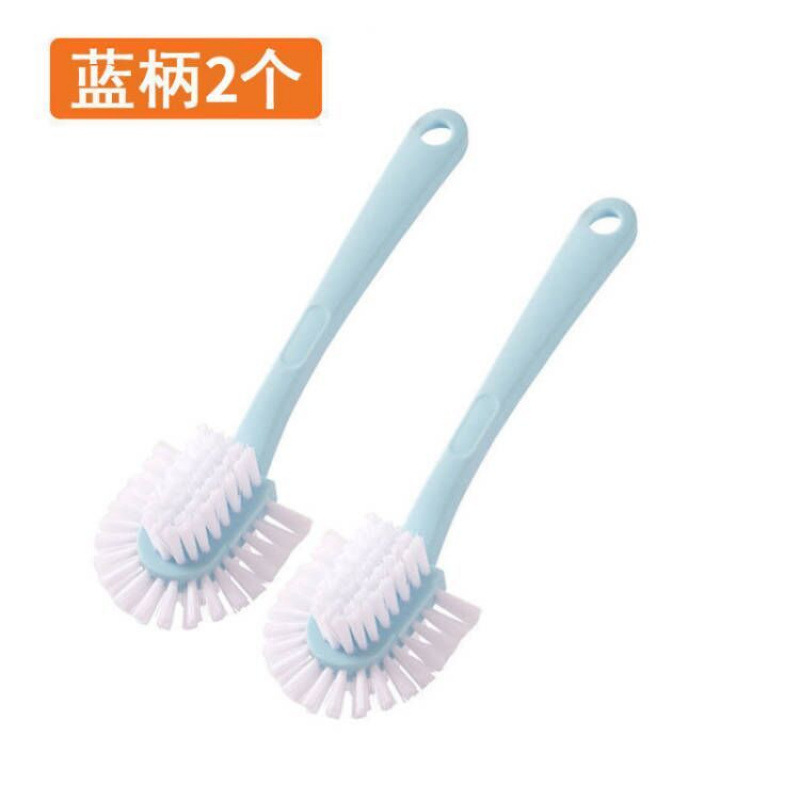 [사용 걱정 없음] 5면 구두솔 [블루 손잡이*2개]
