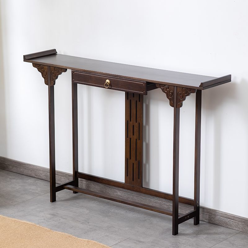 Altar for Home Use, Incense Table, Buddhist Cabinet, Shrine Cabinet, Chinese-Style Entrance Table, Solid Wood God of Wealth Cabinet, Shrine Cabinet, Offering Table, Strip Case