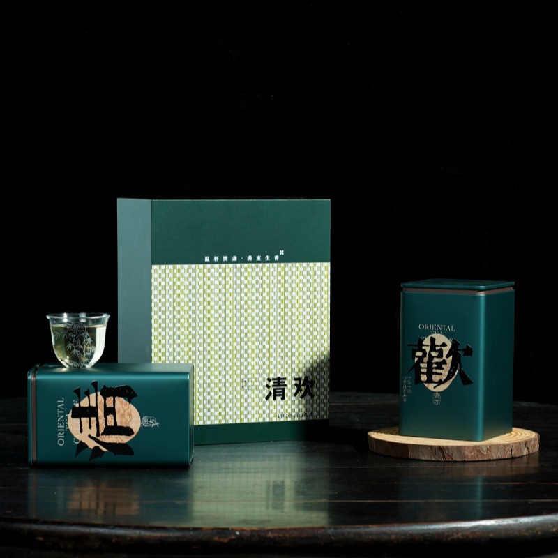 2025茶叶包装空礼盒半斤大红袍岩茶通用密封马口铁罐高端新款定制