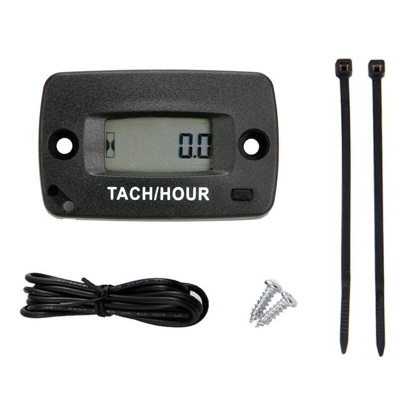 摩托车数显转速表 割草机沙滩车卡丁车汽油发动机保养累时器