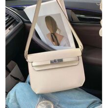 真皮复古凯莉包女高级感百搭腋下包通勤邮差包大容量单肩斜挎包女