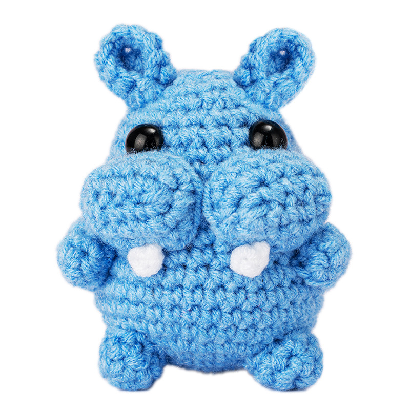 Amazon material de ganchillo paquete traje de bricolaje a mano de lana de ganchillo animal inglés instrucción enseñanza Video