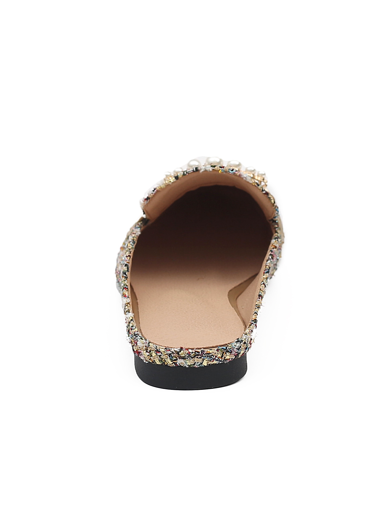 Fragrance style outside wear pointy toe half drag flat heel shoes lazy plus size fashion all-match cross-border foreign trade wholesale_voghion.com