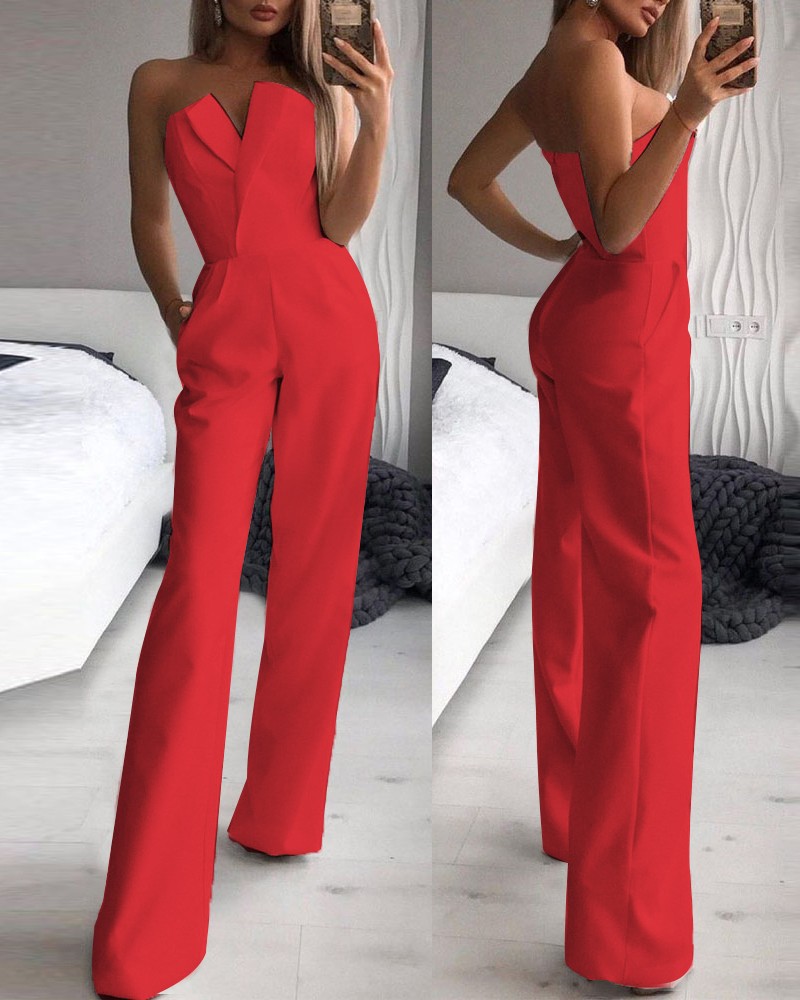 Jumpsuit Cardigan Mid-waist Temperament Commuter Jumpsuit