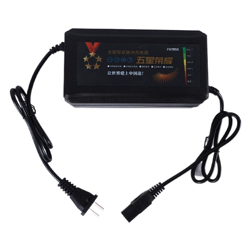 Зарядное устройство для свинцово-кислотных аккумуляторов пять звезд славы шесть световых дисплеев аккумуляторная батарея автомобиля 24v48v60v72v зарядное устройство