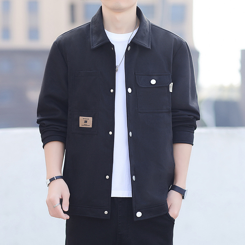 2024 nuevo abrigo de primavera y otoño relajado estilo coreano moda moda hombre guapo ropa de moda chaqueta superior