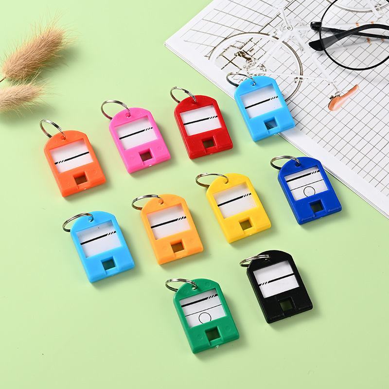 Plastic Key Tags Luggage Tags Keychains Hotel Clothing Tags Special-Shaped Tags for Bags and Backpacks