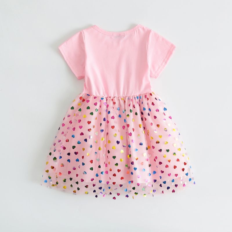 Girls' summer dress new 2023 Western-style dress Little girls' summer princess vest skirt Poached gauze suspender skirt