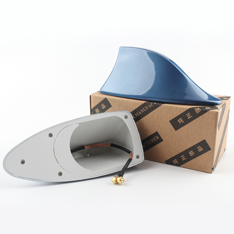 Car Decorative Shark Fin Antenna with Signal Radio Roof Antenna Roof Rear Wing Antenna Modification Without Drilling