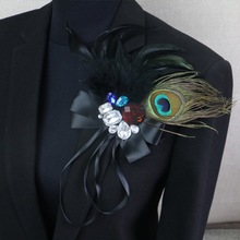 Boutonniere Clips Collar Brooch Pin Wedding Suit Banquet跨境