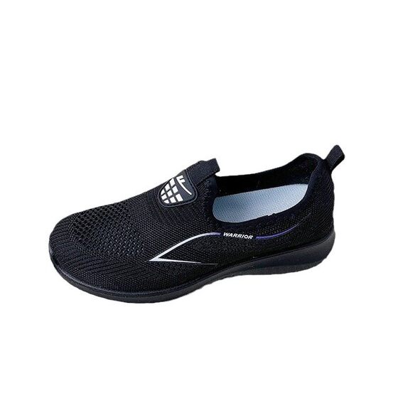 Warrior Casual Shoes Sneakers Women Spring New Breathable Mesh Slip-On Ultra-Light Running Shoes Casual Shoes 1566