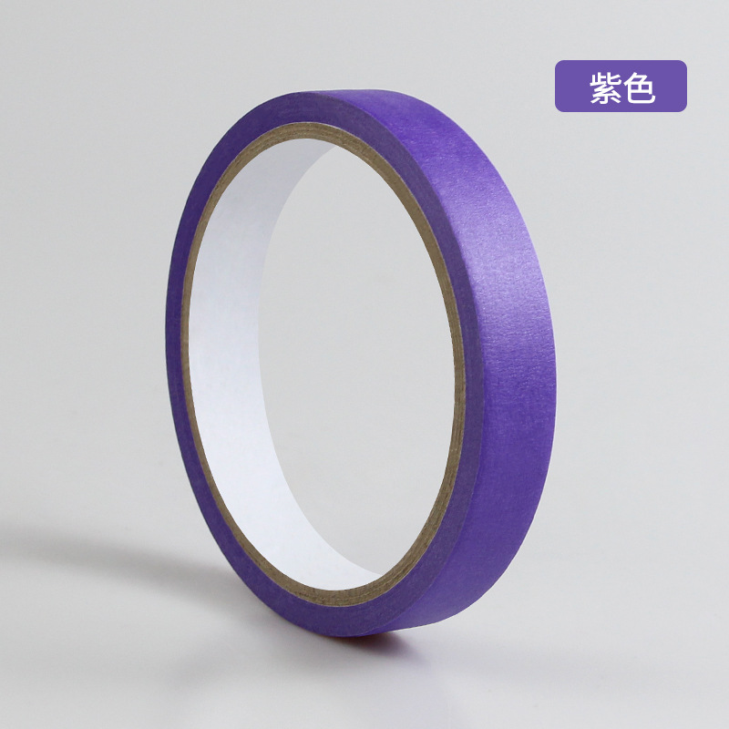 Weiyi color pintura del coche de una sola cara crepe decoración adhesiva decoración cubierta de lágrima mano cinta de papel adhesiva de alto adhesivo