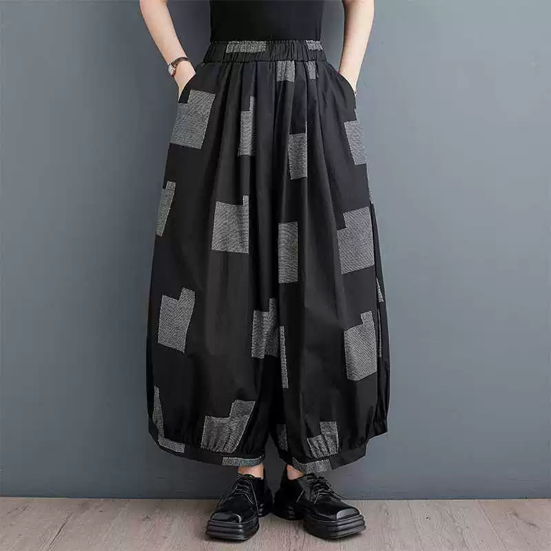 Осенняя фонарик-штаны-набор,Oversize