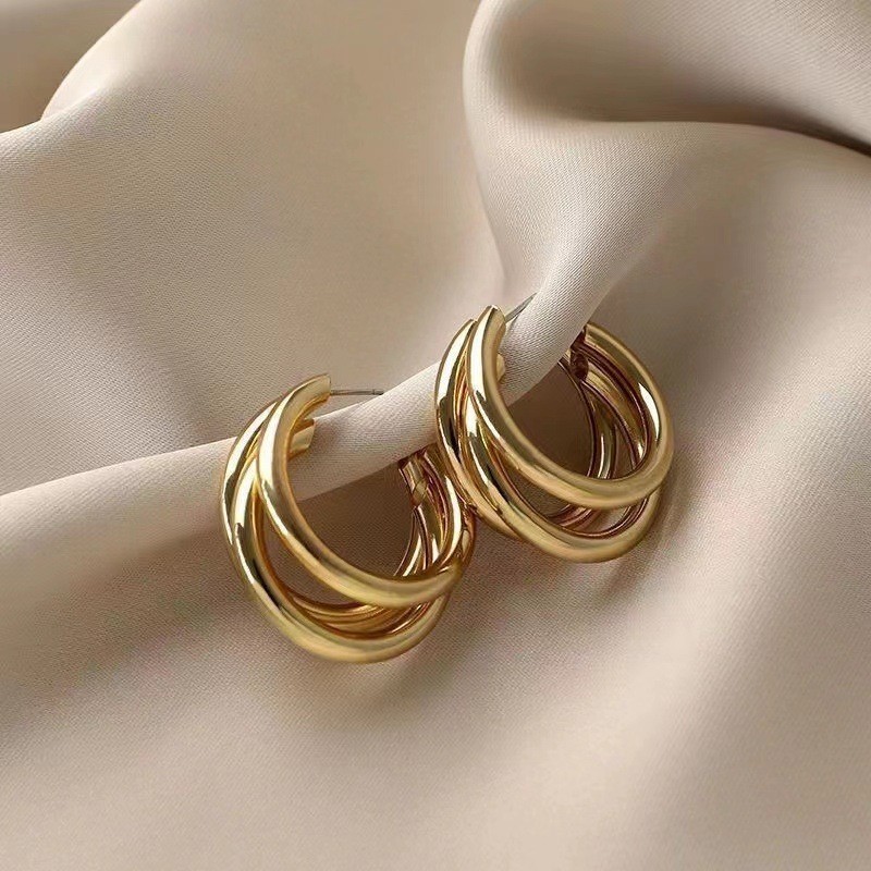 8g Weight 925 Sterling Silver Ear Needle Material Ear Studs Classification 1 Pair Quantity Daily Occasion Metal Material Geometric Pattern Women's Gender Plating Design Simple Style Style 1 Pair Simple Style Geometric Plating Metal Ear Studs 无