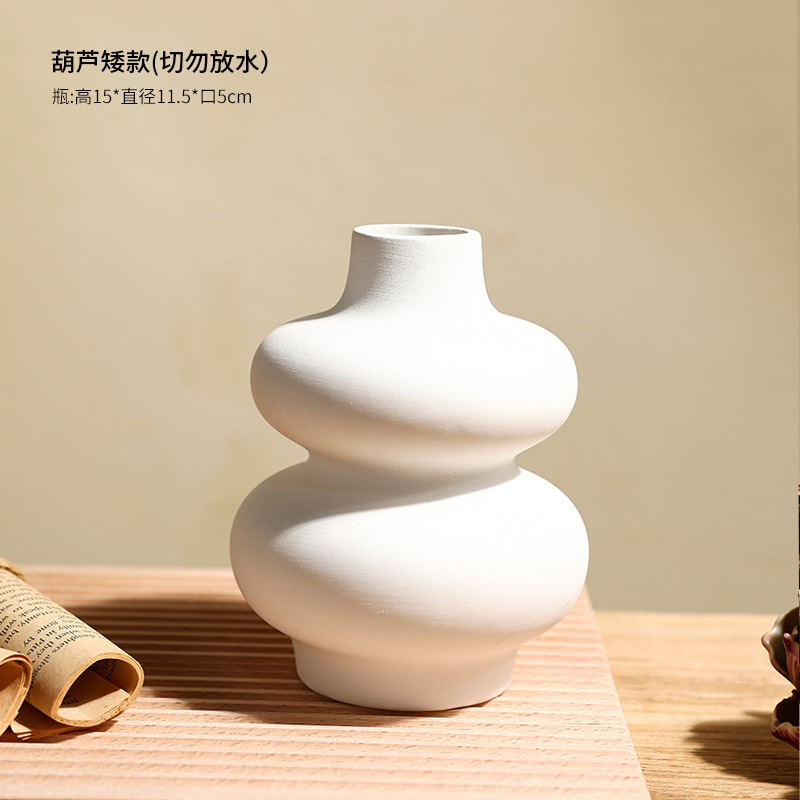 Fronteriza in-viento vasos de flores Nordic quema flores falsas flores secas adornos de cerámica en el hogar sala de estar vasos de flores contenedores