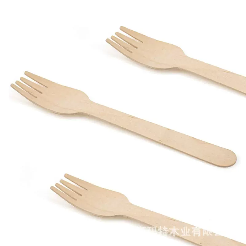 木质水果蛋糕叉下午茶甜品木叉餐厅面包牛排叉甜品店试吃木叉