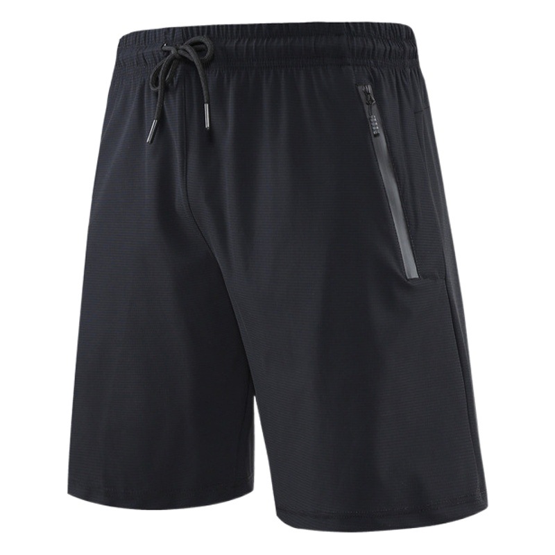 Pantalones cortos deportivos de verano de los hombres de seda fina de hielo de secado rápido casual corriendo pantalones cortos sueltos de entrenamiento al aire libre pantalones cortos de fitness