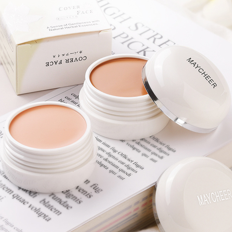 Meisier Concealer Cream Freckles Masking Foundation Cream Black Circles Pockmarks Masking Spot Waterproof Face Acne Makeup 833