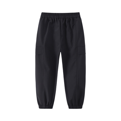 New Children's Pants for Autumn/Winter 2025 - One-Piece Fleece Lining Stylish Work Pants for Kids - 3-in-1 Material Trendy Long Pants