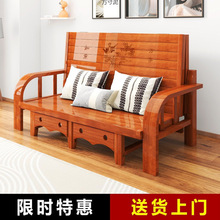 折叠床午休单人双人成人家用出租屋简易竹床多功能沙发床一体两用