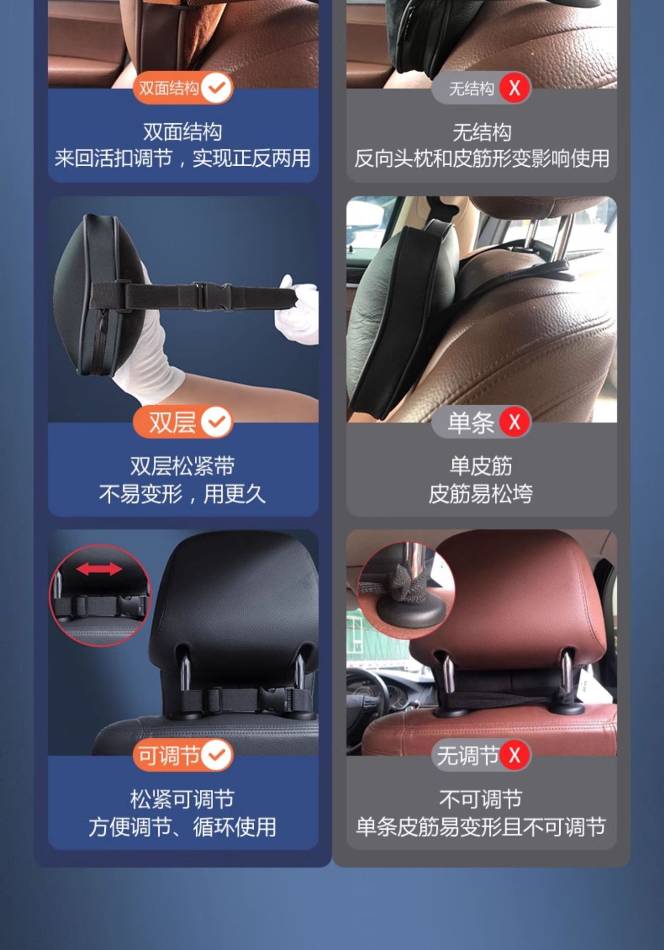 Genuine Leather Car Headrest, Neck Pillow, Car Cushion, High-End Set, Headrest and Lumbar Support, Car Pillow, Neck Pillow