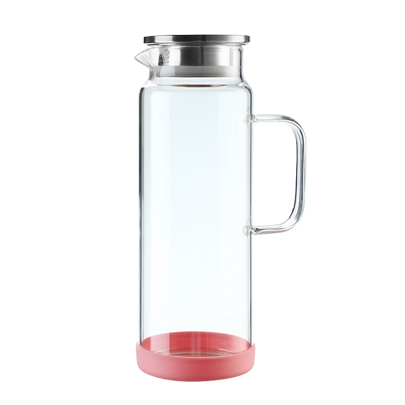 Glass capacious teapot for home use