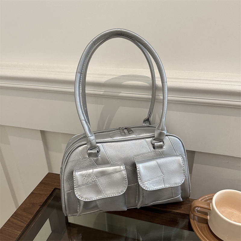 Bolsa de béisbol de tendencia de moda para mujeres 2024 verano nuevo estilo coreano simple versátil bolso de hombro nicho sensación de alta calidad