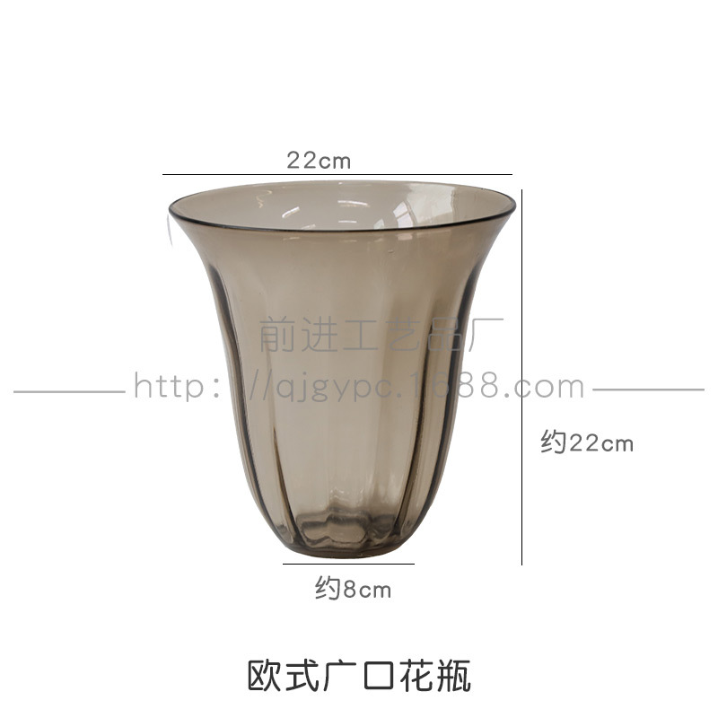 유럽식 넓은 입 꽃병
