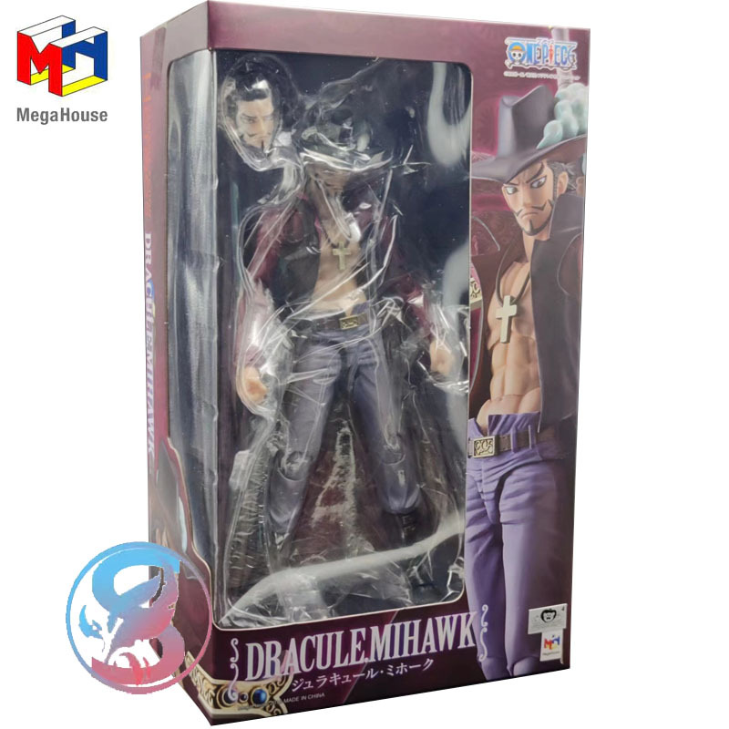 正版MegaHouse海贼王VAH可动ONEPIECE七武海米霍克鹰眼手办