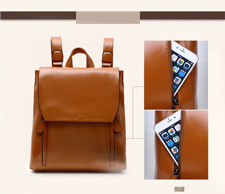 Sac à dos en PU pour femmes, édition coréenne, tendance, décontracté, facile à porter, nouvelle collection 2024_voghion.com
