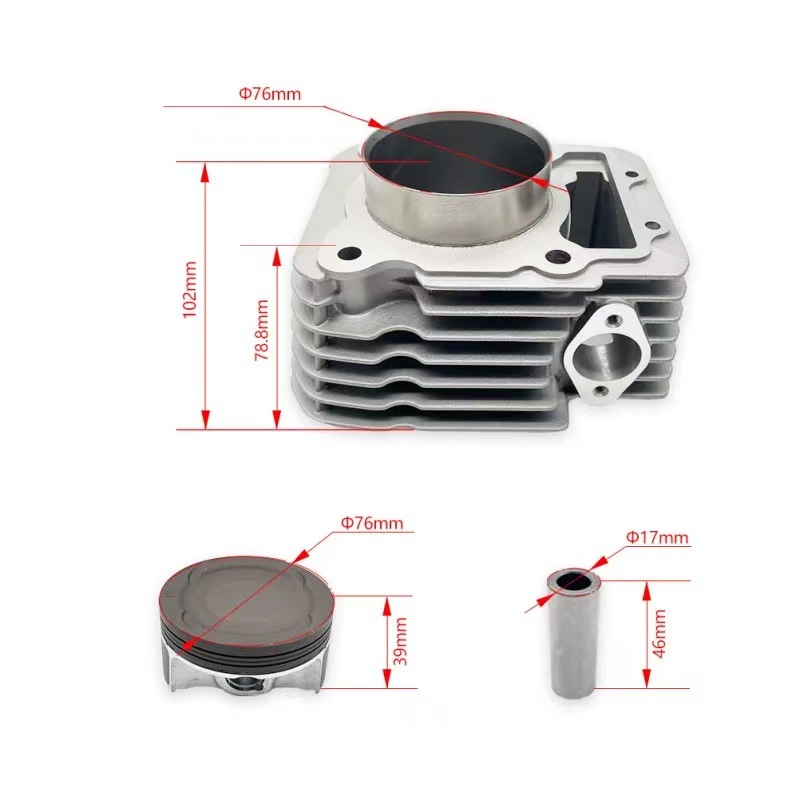 Huayang T4L Hengjian S1S7 Zuoma K6Rs6 Kevision Linxun Yb300H Cylinder Block Huasai Replacement Middle Cylinder Liner