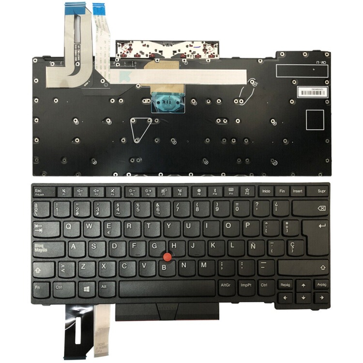 Sp Spanish Notebook Backlit Keyboard for Lenovo ThinkPad E480 / E495 / L480/Lenovo ThinkPad