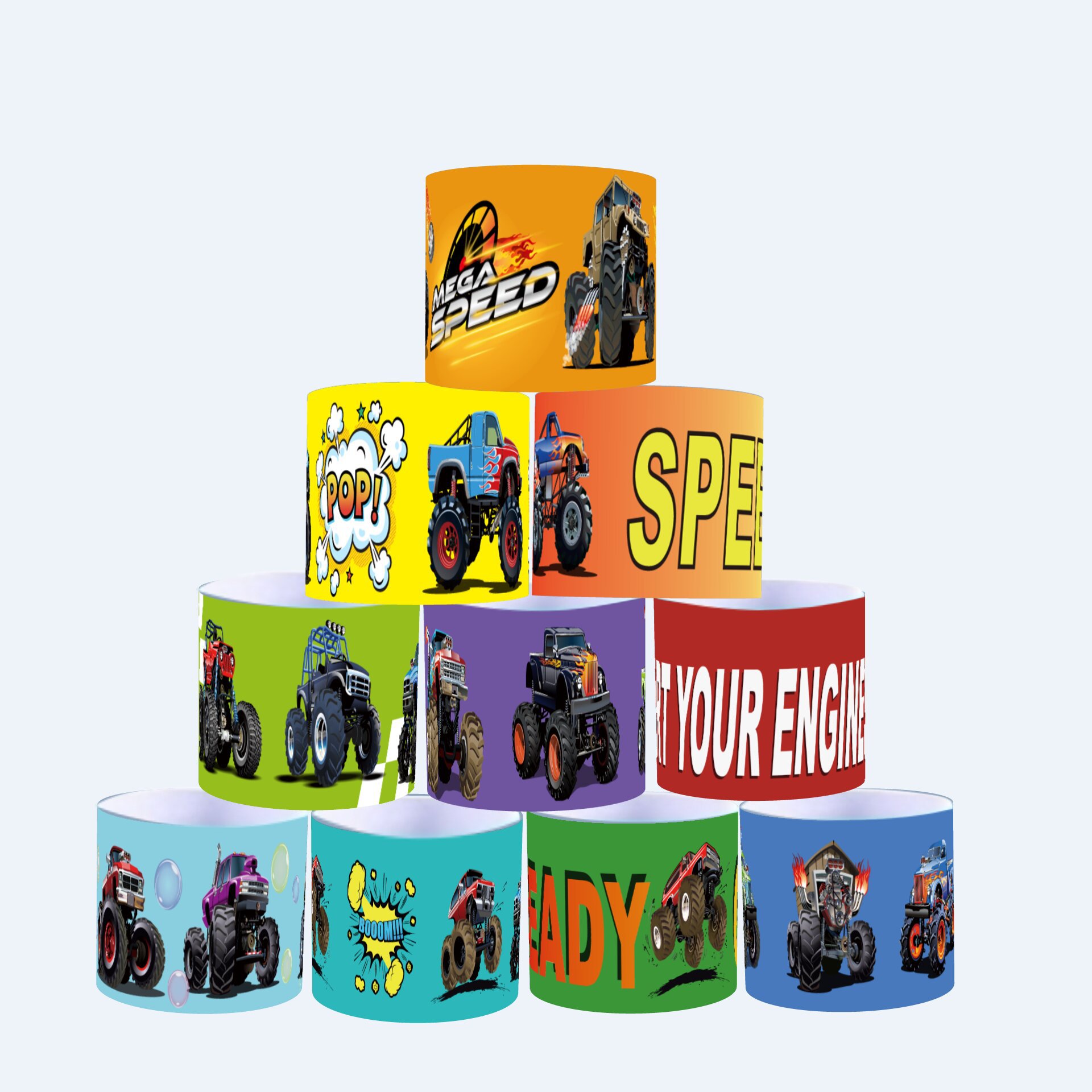 Transfronterizo Amazon nuevo monstruo coche temático juguetes para niños pulsera decoración