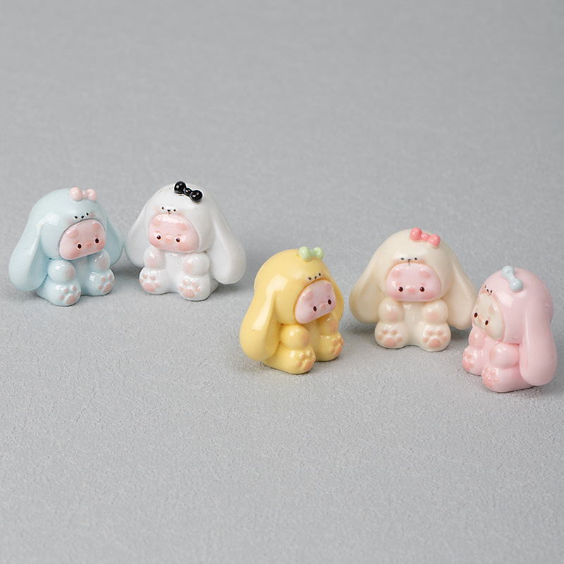 Three-Dimensional Piggy Big-Eared Dog Cute Handmade Decoration Cute Creative Desktop Car Resin Small Ornaments Crafts Three-Dimensional Piggy Big-Eared Dog Cute Handmade Decoration Cute Creative Desktop Car Resin Small Ornaments Crafts
