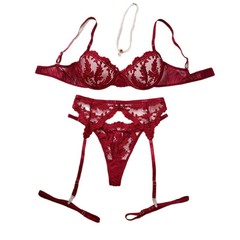WBra and Panty Set Women Underwear Lace Lingerie文胸套装2412