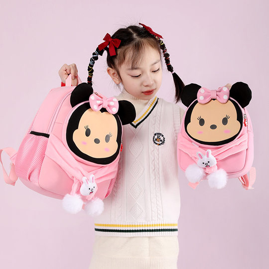 New 2023 School Bag Cartoon Animation Kindergarten Children's Backpack Lightweight Ridge Protection Anti-lost Backpack