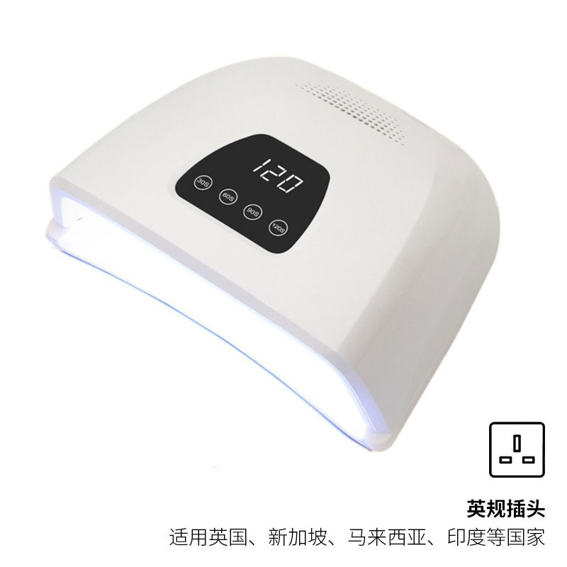 Lámpara de manicuras transfronteriza 72 lámpara de perlas máquina de terapia UVLED máquina de manicuras de inducción de secado rápido tienda de manicuras especial de uñas