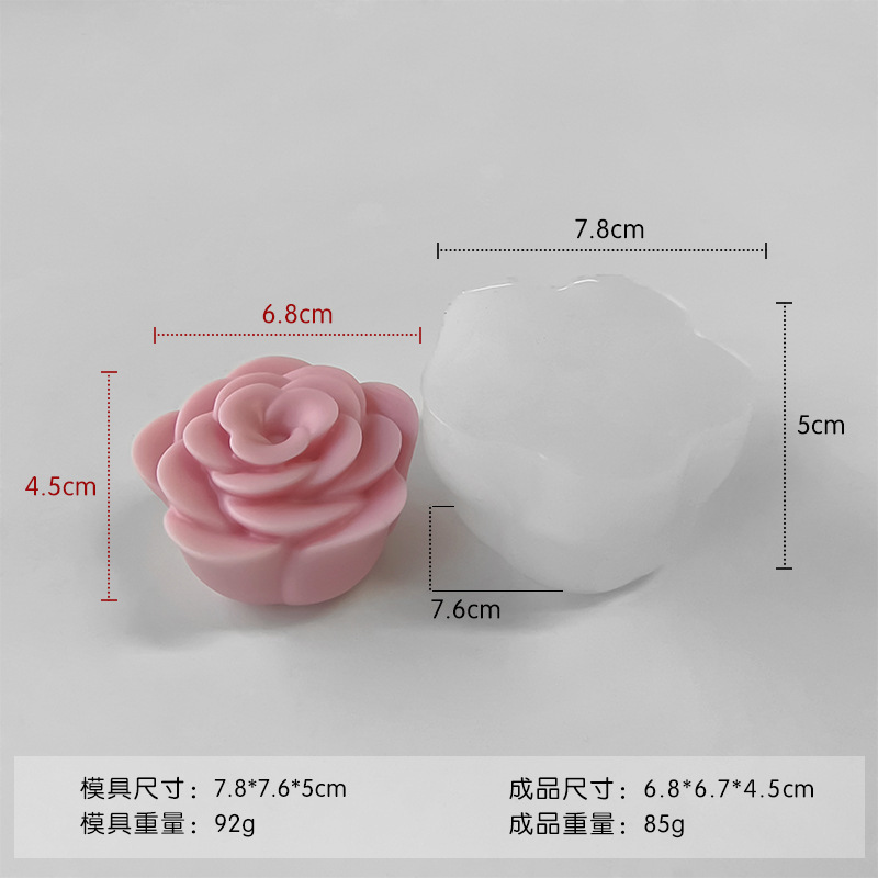 ✅ さまざまな花のシリコンモールド diy チョコレートフォンダンローズフラワー接着剤アロマセラピー石膏キャンドルモールド|undefined