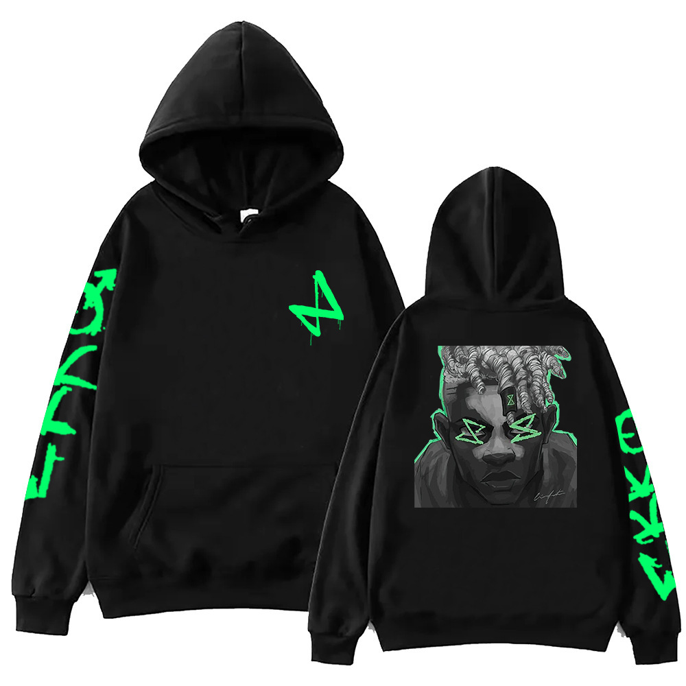 Arcane Ekko Graffiti Hoodie Harajuku Pullover Tops Sweatshir