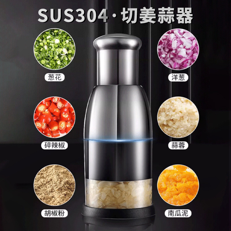 ajo pulverizado doméstico chocador de ajo chocador