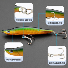 【源頭廠家批發】沉水鉛筆路亞餌淡水遠投翹剎翹嘴鱸魚假餌魚餌