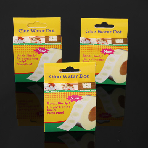 Cross-border wholesale 250 pieces wedding party supplies invisible glue dot balloons sticker point glue color box adhesive dot