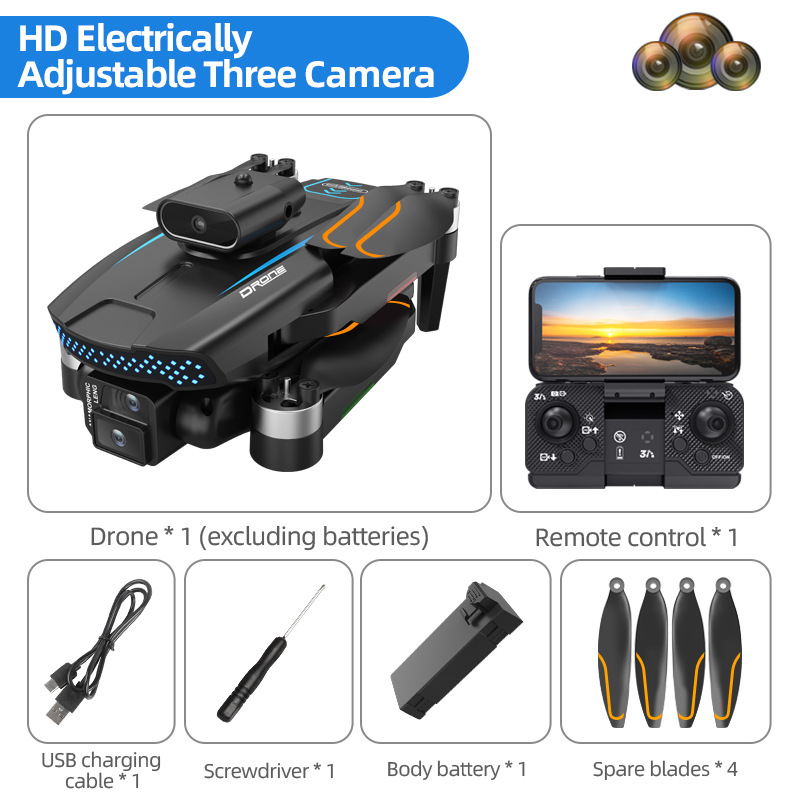 Almacén en el extranjero emitido UAV E88PRO transfronterizo E99 avión de control remoto avión cámara dual de cuatro ejes 4K HD