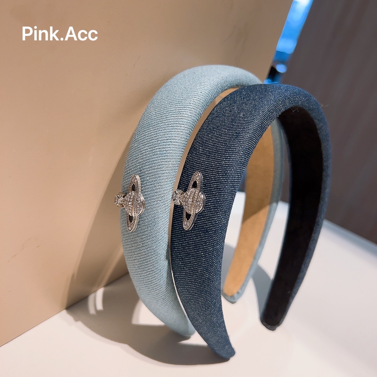 Korean Vintage Instagram Style Charming Influencer High Crown Sponge Hair Pin with Water Diamond Saturn Hair Accessory for Women Outdoors Matchable Hair Accessories