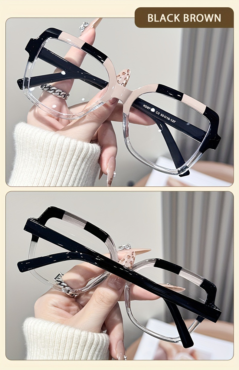 Blue Light Blocking Glasses For Women Oversized Square Frame_voghion.com